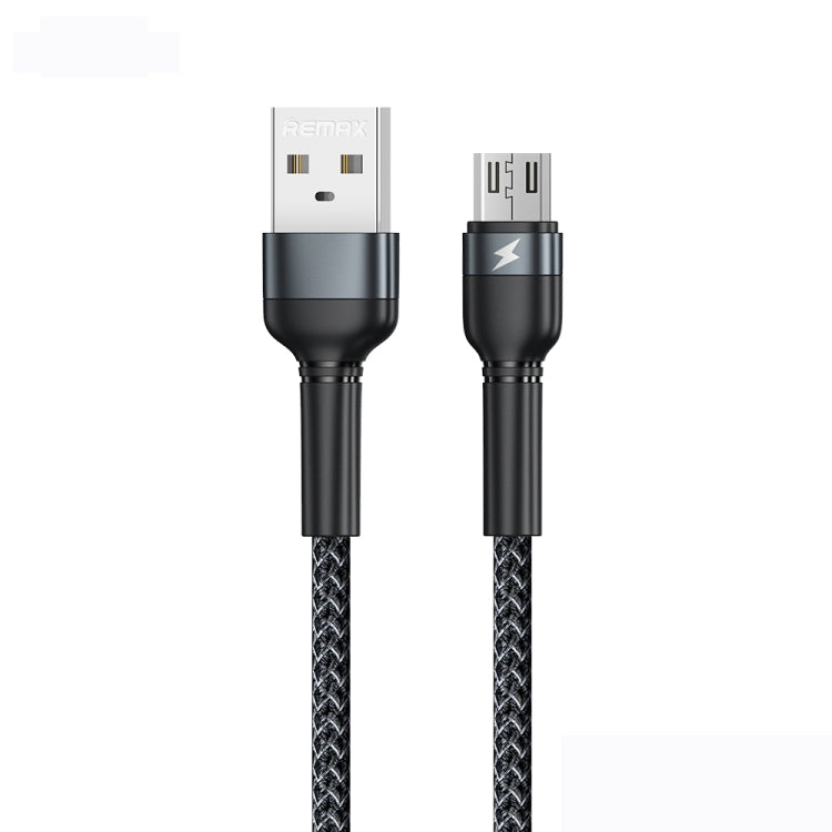 REMAX RC-124m 1m 2.4A USB 轉Micro USB簡易鋁合金編織數據線 , Micro USB