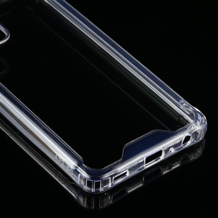 適用於三星 Galaxy A72 TPU+PC四角防摔透明保護殼