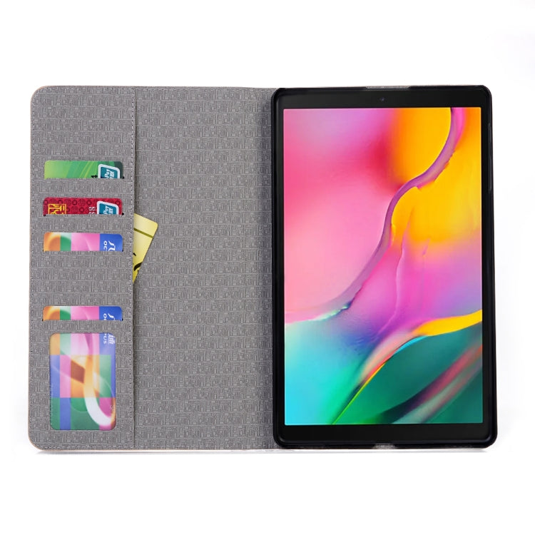 適用於三星Galaxy Tab A 10.1  T510 / T515 鱷魚紋左右翻蓋皮套 帶支架&卡槽&錢包