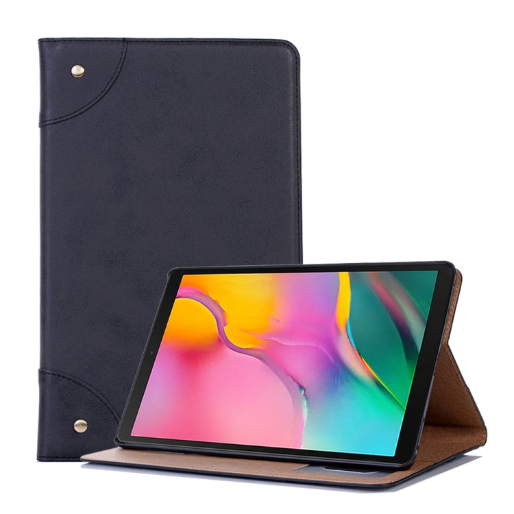 適用於三星Galaxy Tab A 10.1  T510 / T515 復古書本左右翻蓋皮套 帶支架&卡槽&錢包