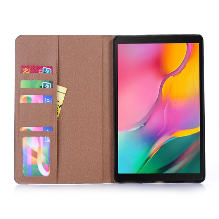 適用於三星Galaxy Tab A 10.1  T510 / T515 復古書本左右翻蓋皮套 帶支架&卡槽&錢包