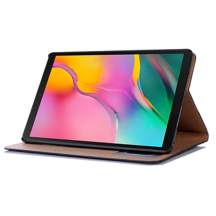 適用於三星Galaxy Tab A 10.1  T510 / T515 復古書本左右翻蓋皮套 帶支架&卡槽&錢包