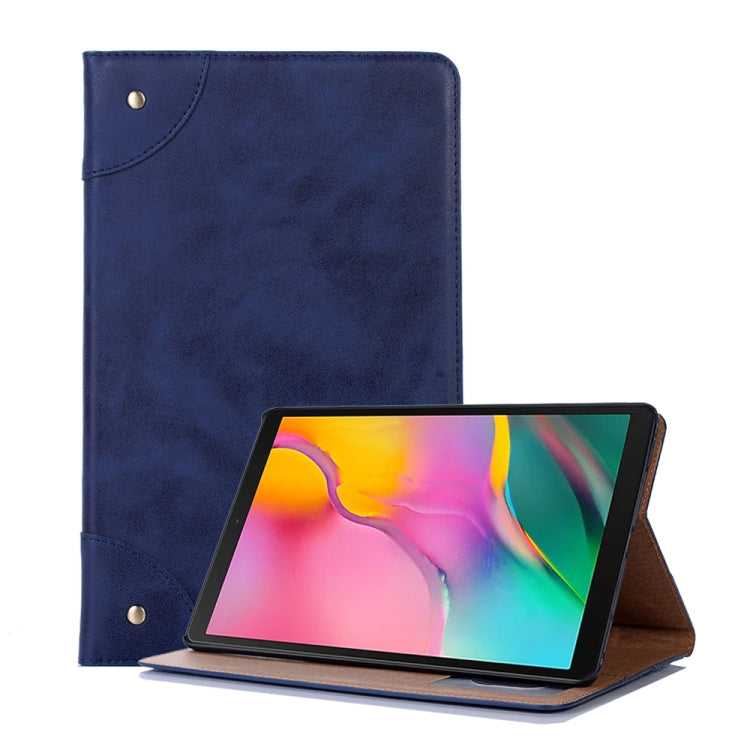 適用於三星Galaxy Tab A 10.1  T510 / T515 復古書本左右翻蓋皮套 帶支架&卡槽&錢包