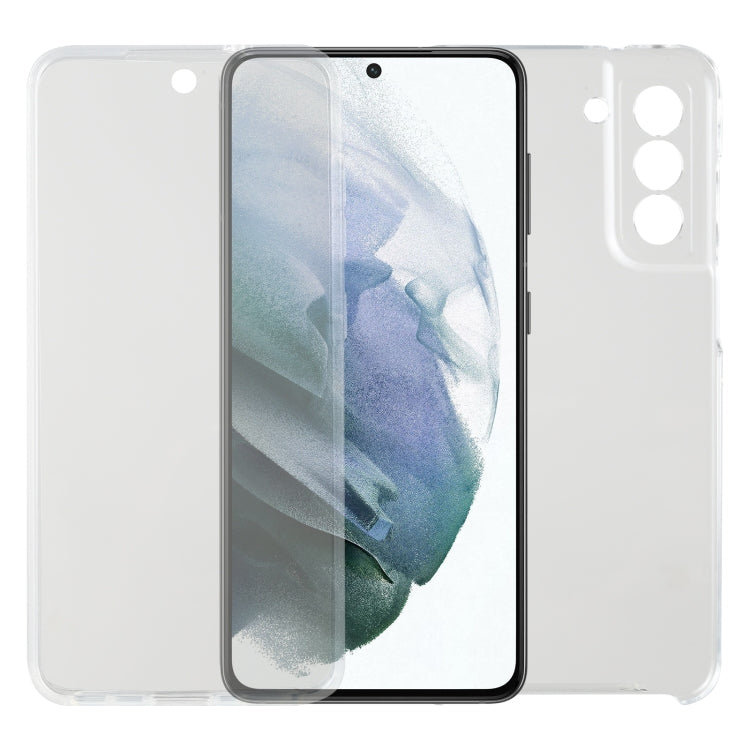 適用於 三星Galaxy S21 FE PC+TPU 超薄雙面全包透明軟殼