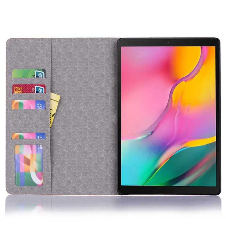 適用於三星Galaxy Tab S5e 10.5 T720 / T725 十字紋左右翻蓋皮套 帶支架&卡槽&錢包