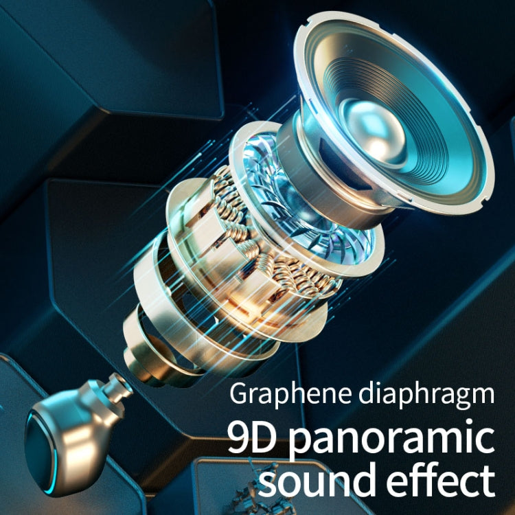 C1 藍牙5.0 TWS無線觸控數顯多邊形抽拉式藍牙耳機 帶充電倉