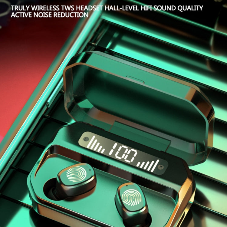 M8 藍牙5.0 TWS無線觸控數顯藍牙耳機 帶充電倉