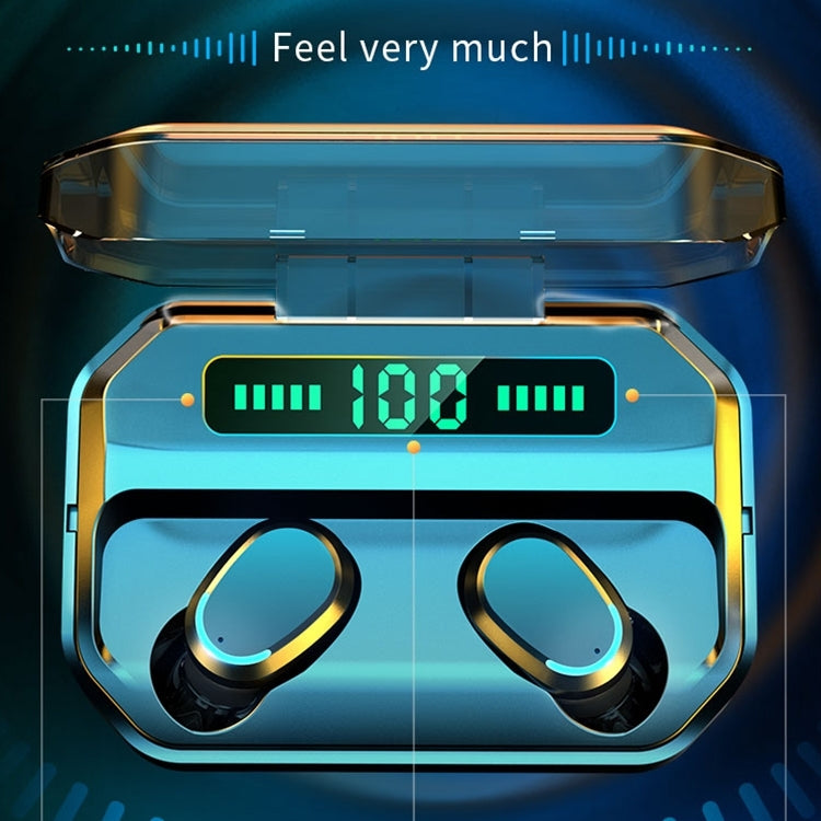 M8 藍牙5.0 TWS無線觸控數顯藍牙耳機 帶充電倉