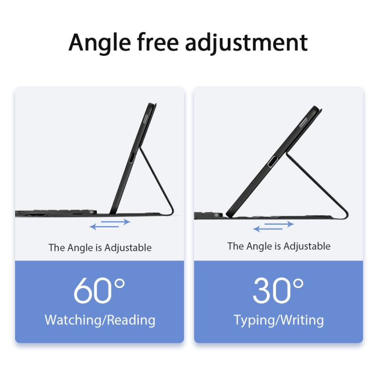 適用於三星 Galaxy Tab S6 Lite DUX DUCIS 可分體超薄藍牙平板鍵盤皮套 帶觸摸&智能休眠功能&支架