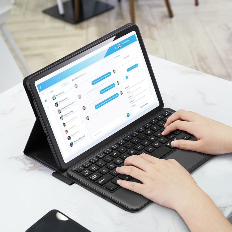 適用於三星 Galaxy Tab S6 Lite DUX DUCIS 可分體超薄藍牙平板鍵盤皮套 帶觸摸&智能休眠功能&支架