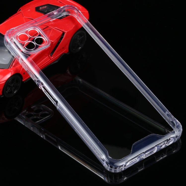 適用於三星 Galaxy A22 5G TPU+PC四角防摔透明保護殼