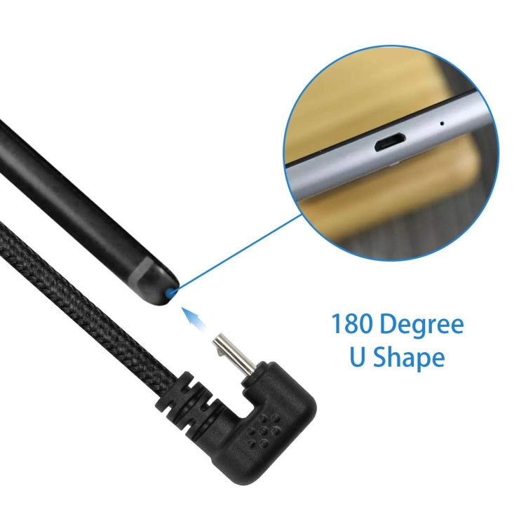 U型 Micro USB公 轉 USB公尼龍編織充電數據線