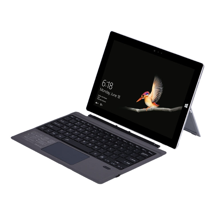 1089D-C 適用於 微軟Surface pro3 / pro4 / pro 2017 / pro6 / pro7通用磁性吸附藍牙3.0平板鍵盤皮套帶七彩背光燈