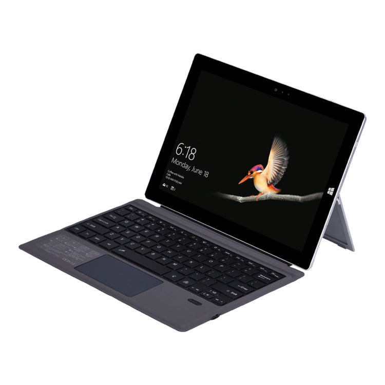 1089D-C 適用於 微軟Surface pro3 / pro4 / pro 2017 / pro6 / pro7通用磁性吸附藍牙3.0平板鍵盤皮套帶七彩背光燈