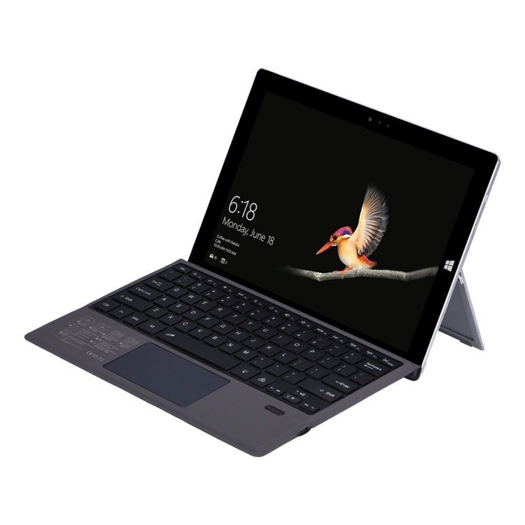 1089D-C 適用於 微軟Surface pro3 / pro4 / pro 2017 / pro6 / pro7通用磁性吸附藍牙3.0平板鍵盤皮套帶七彩背光燈