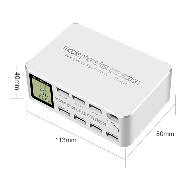 818D 8合一 多功能USB充電智能插座
