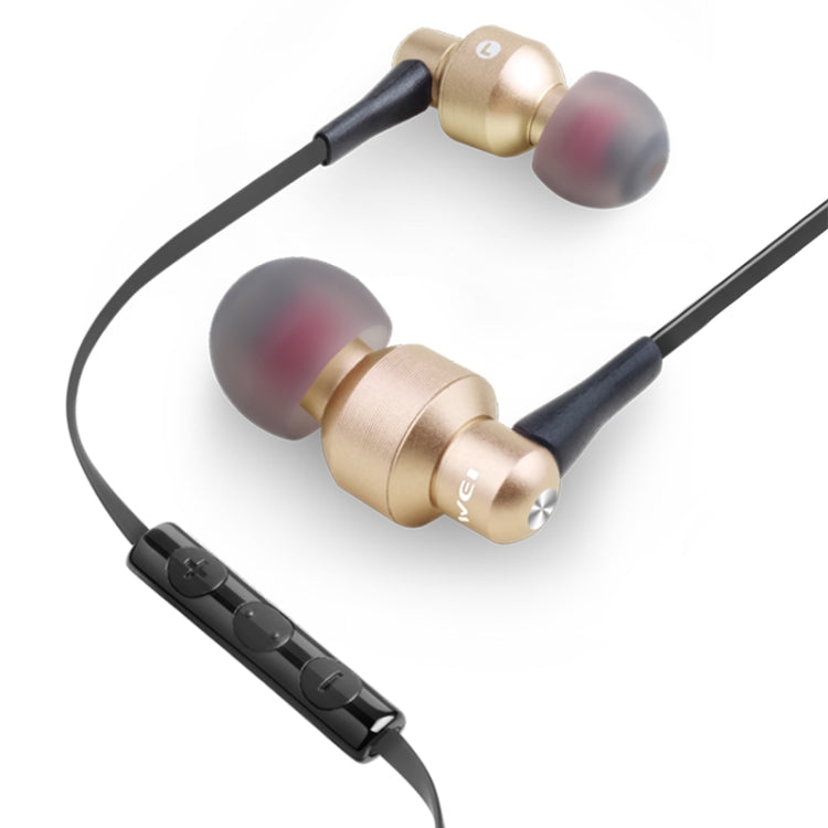 awei ES-50TY TPE 3.5mm入耳式線控耳機 線長1.2米