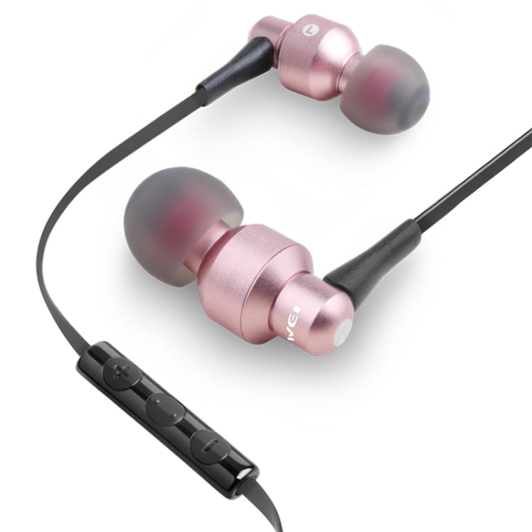 awei ES-50TY TPE 3.5mm入耳式線控耳機 線長1.2米