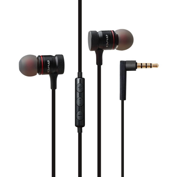 awei ES-70TY TPE 3.5mm入耳式線控耳機 線長1.2米
