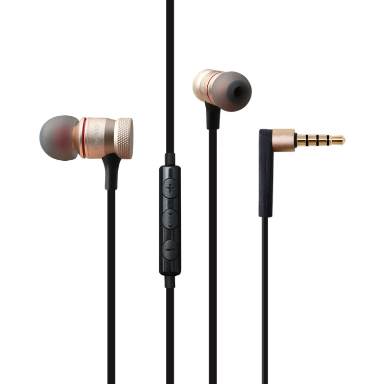 awei ES-70TY TPE 3.5mm入耳式線控耳機 線長1.2米