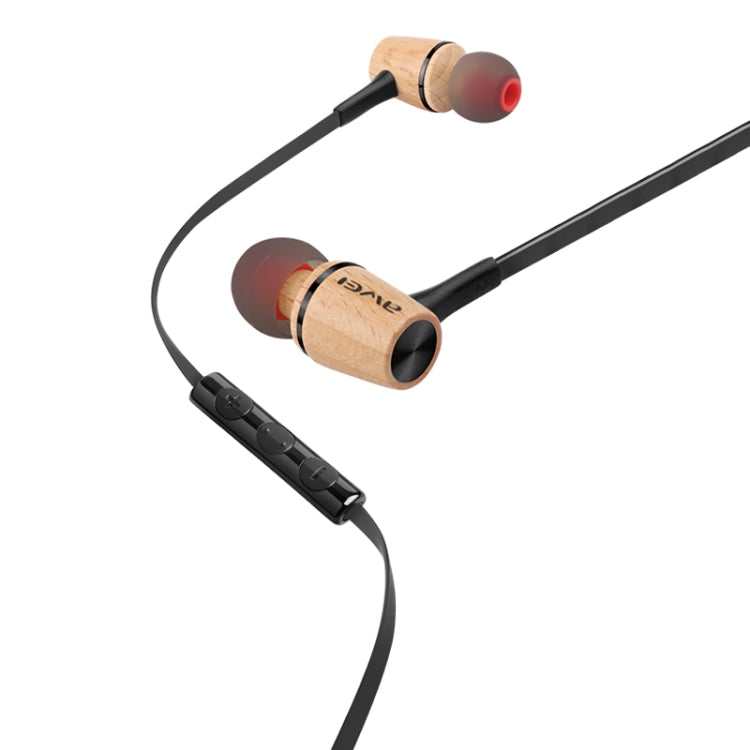awei ES-80TY TPE 木紋3.5mm入耳式線控耳機 線長1.2米