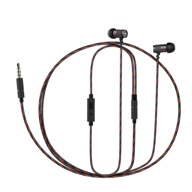 awei ES-660i TPE 編織紋3.5mm入耳式線控耳機 線長1.2米