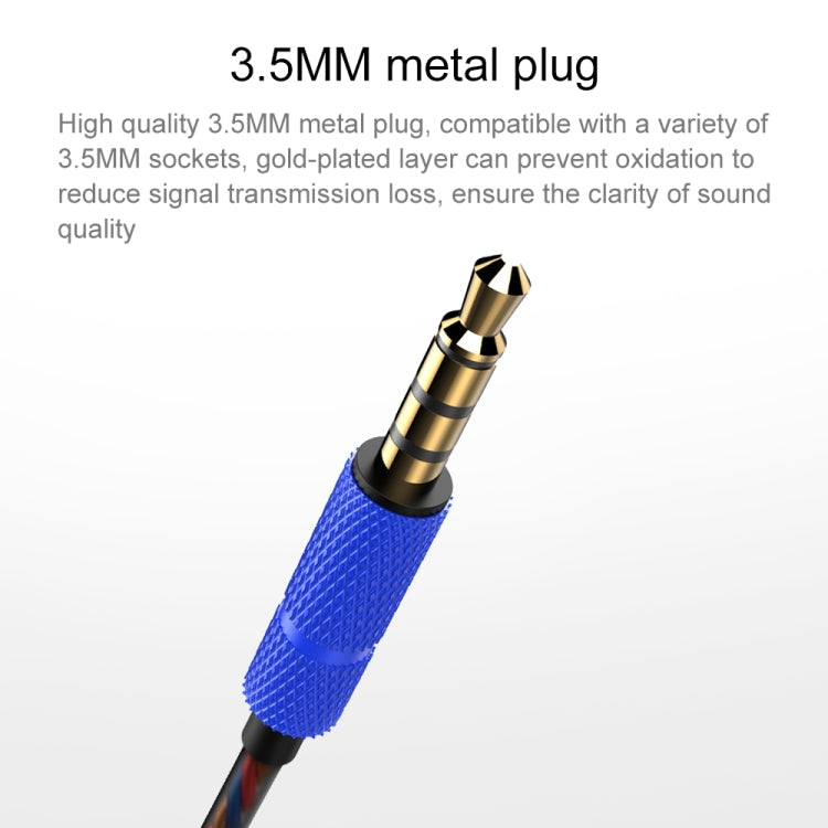 awei ES-660i TPE 編織紋3.5mm入耳式線控耳機 線長1.2米