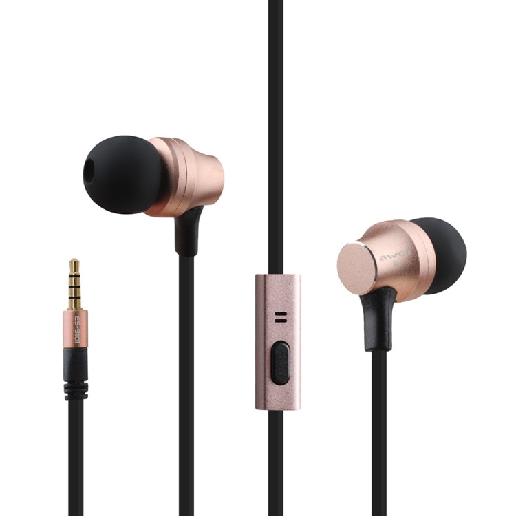 awei ES910i TPE 3.5mm入耳式線控耳機 線長1.2米