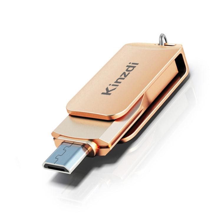 Kinzdi 16GB USB + Type-C 接口金屬旋轉U盤V8