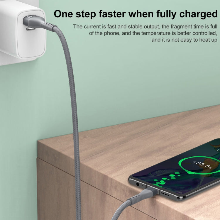 IVON CA92 2.4A USB轉Type-C 橡膠快充數據線，線長1.5m