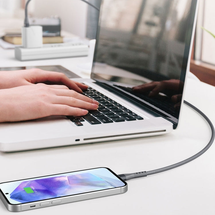 IVON CA92 2.4A USB轉Micro USB 橡膠快充數據線，線長1.5m