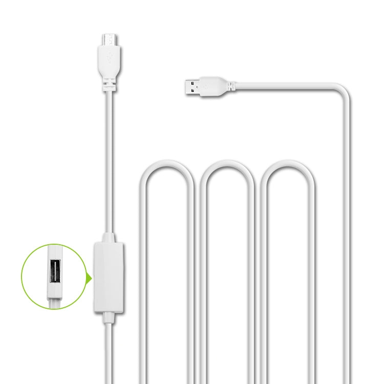 OTG-Y-02 USB 2.0公頭轉Micro USB 公頭 + USB 母頭 OTG充電數據線適用於帶OTG功能的安卓手機/平板電腦，長度：1.1m