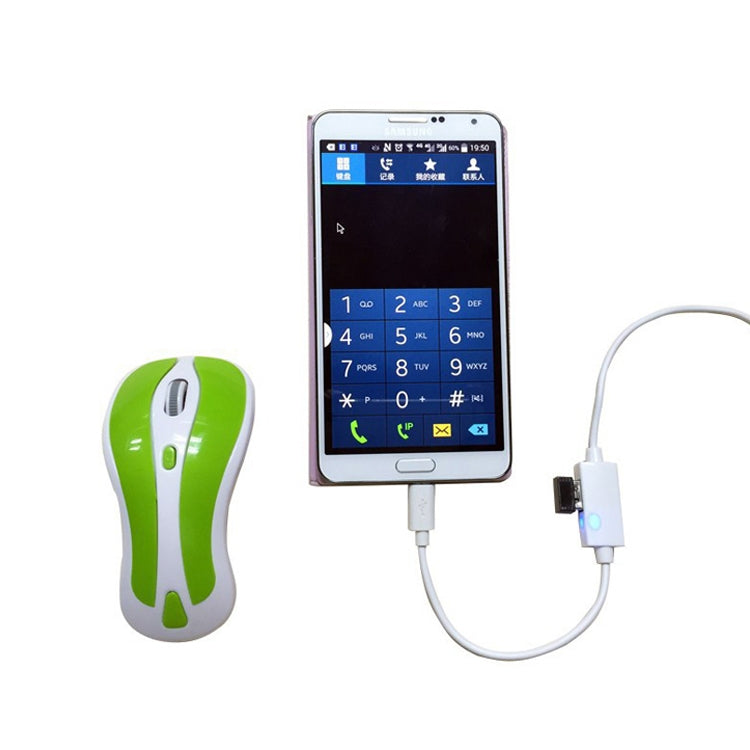 OTG-Y-02 USB 2.0公頭轉Micro USB 公頭 + USB 母頭 OTG充電數據線適用於帶OTG功能的安卓手機/平板電腦，長度：1.1m