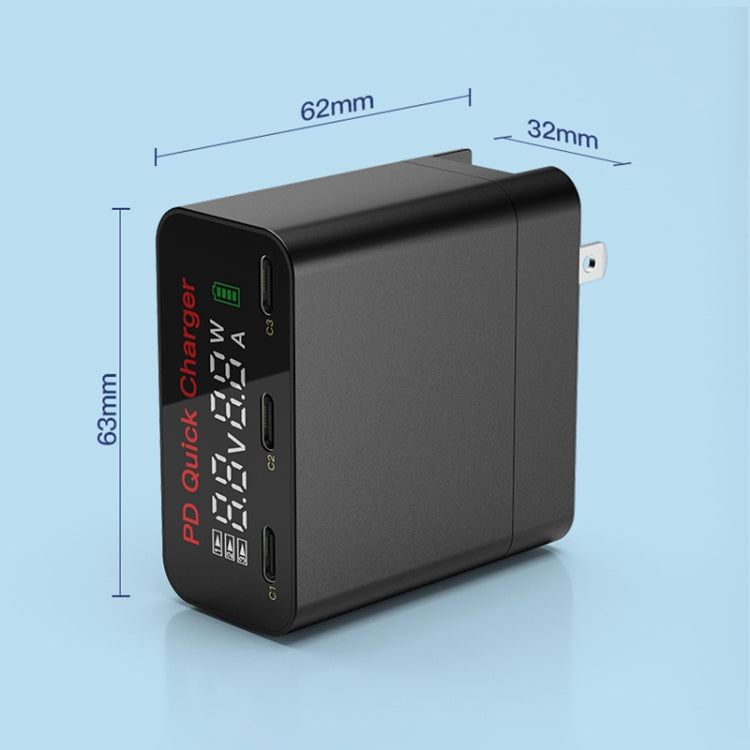 WLX-X8 65W 3口PD充電插排，美規