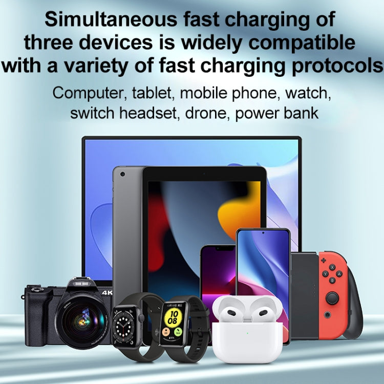 WLX-X8 65W 3口PD充電插排，美規