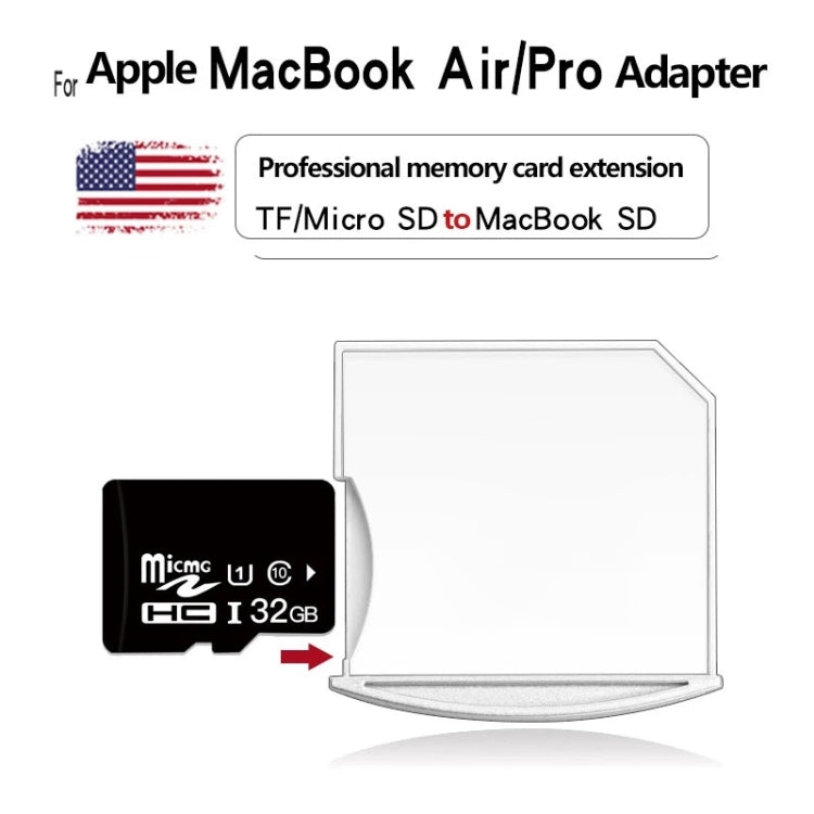 適用於Macbook Air / Pro TF轉SD硬盤拓展適配器 支持512GB