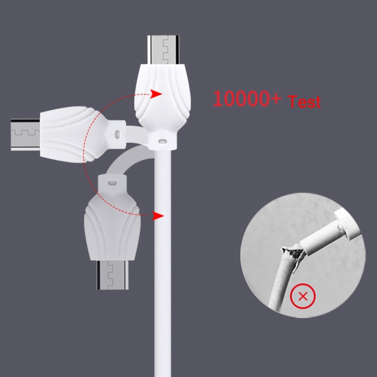 awei CL-61 2合一 2.5A Mirco USB 充電+傳輸鋁合金編織線數據線，線長：1m