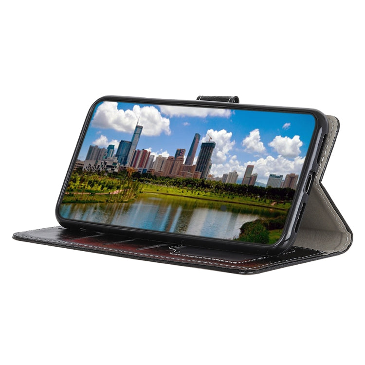 適用於三星Galaxy M30/40S復古式瘋馬紋左右翻蓋皮套帶支架&卡槽&相框