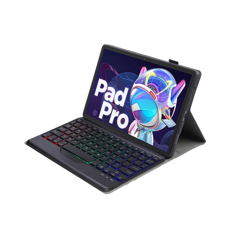 AM20-BS 羊細紋超薄背光藍牙鍵盤平板皮套 適用於聯想 Xiaoxin Pad 2022 10.6 inch/Tab M10 Plus 10.6 3rd Gen 2022