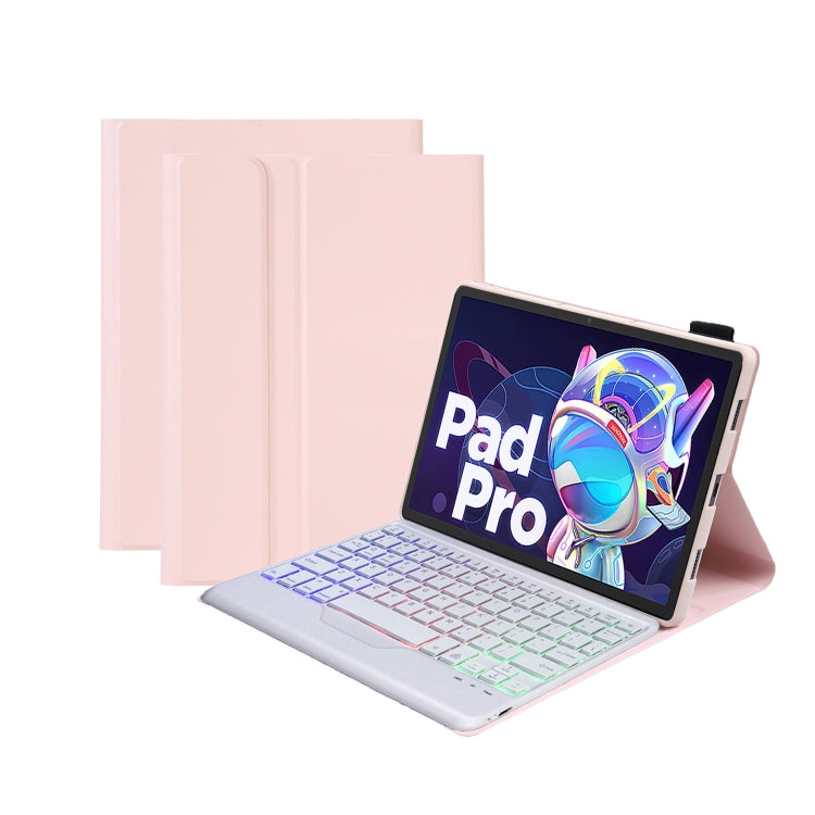 AM20-BS 羊細紋超薄背光藍牙鍵盤平板皮套 適用於聯想 Xiaoxin Pad 2022 10.6 inch/Tab M10 Plus 10.6 3rd Gen 2022