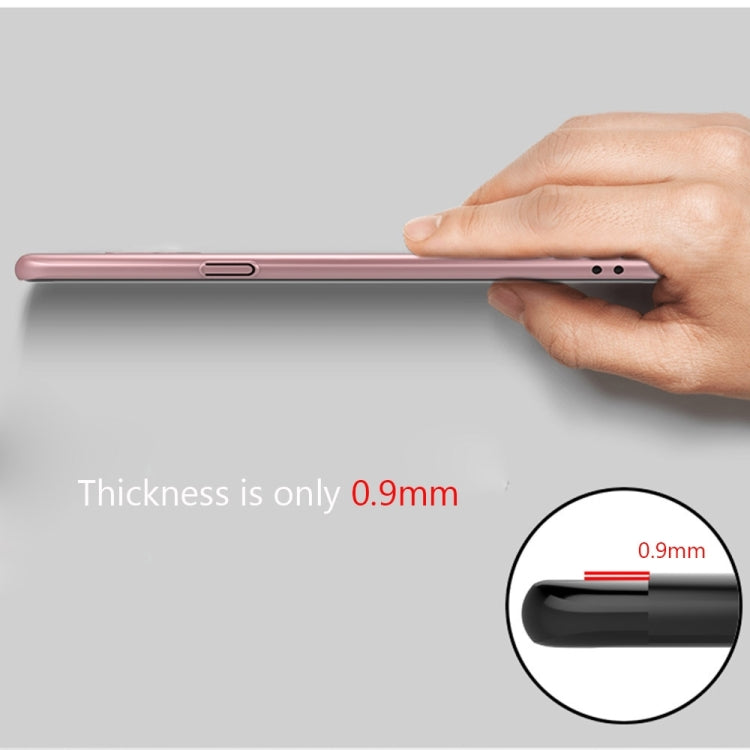 AIQAA 適用於三星蓋樂世 S8 + / G9550 純色金屬漆塑料PC防摔保護殼 帶小熊指環支架