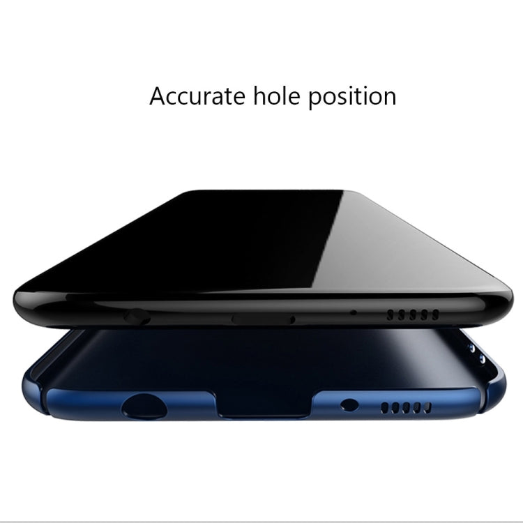 AIQAA 適用於三星蓋樂世 S8 + / G9550 純色金屬漆塑料PC防摔保護殼 帶小熊指環支架