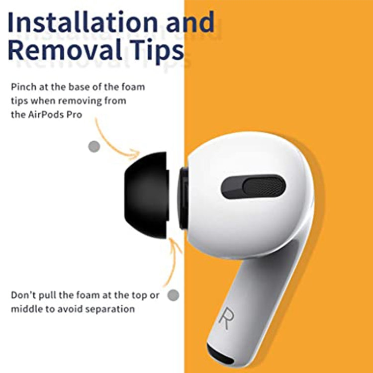 ZS0164 慢回彈海綿耳塞 尺寸：S 適用於AirPods Pro