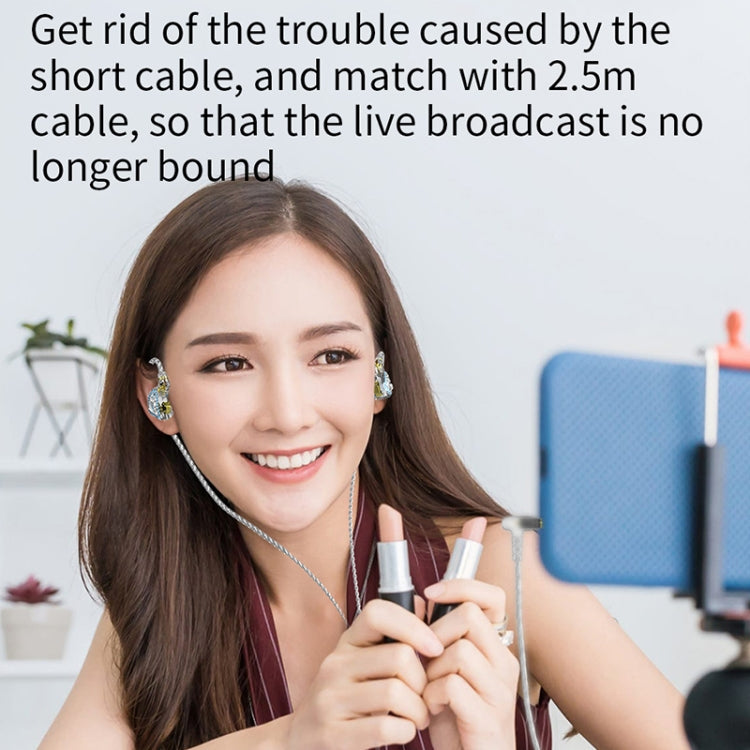 CVJ 琉璃3.5mm入耳式有線耳機，線長2.5m