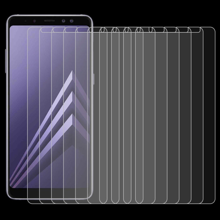 10片裝 適用於三星 蓋樂世 A8  0.26mm 9H表面硬度2.5D弧邊鋼化玻璃保護膜
