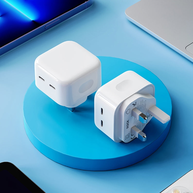 ROCK T58 PD雙口35W快充充電器 ，英規