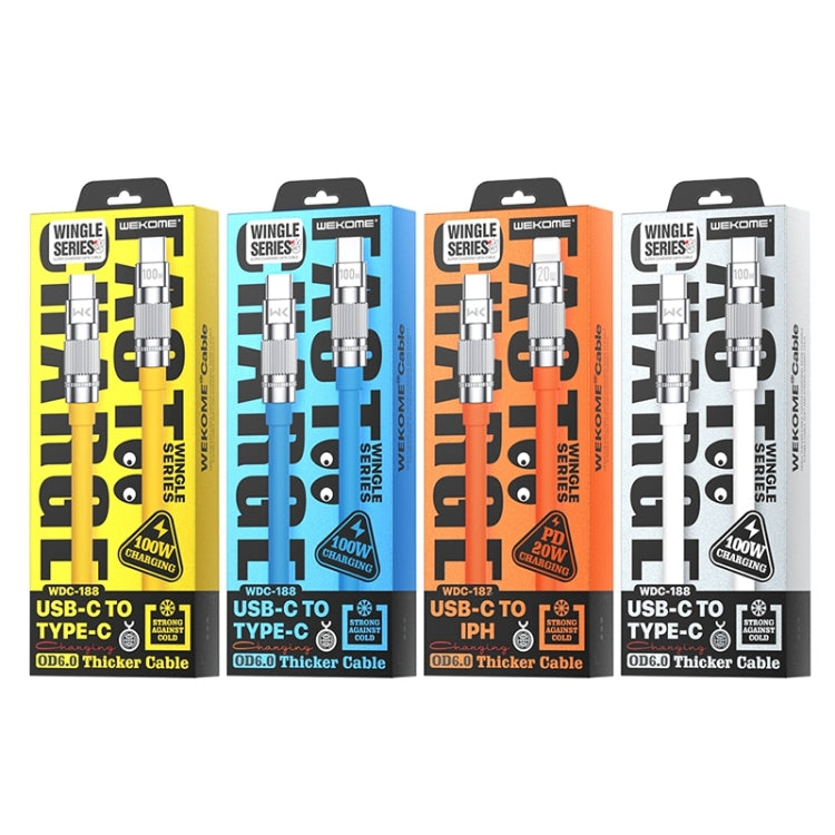 WK WDC-188 問界系列 100W Type-C轉Type-C快充數據線，線長：1m