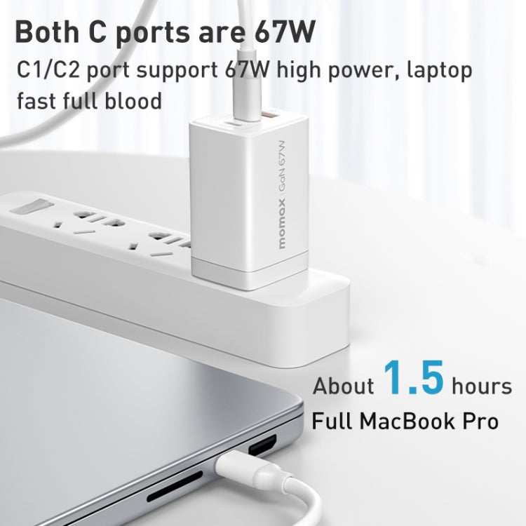 MOMAX UM30 PD 67W 快充充電器 中規