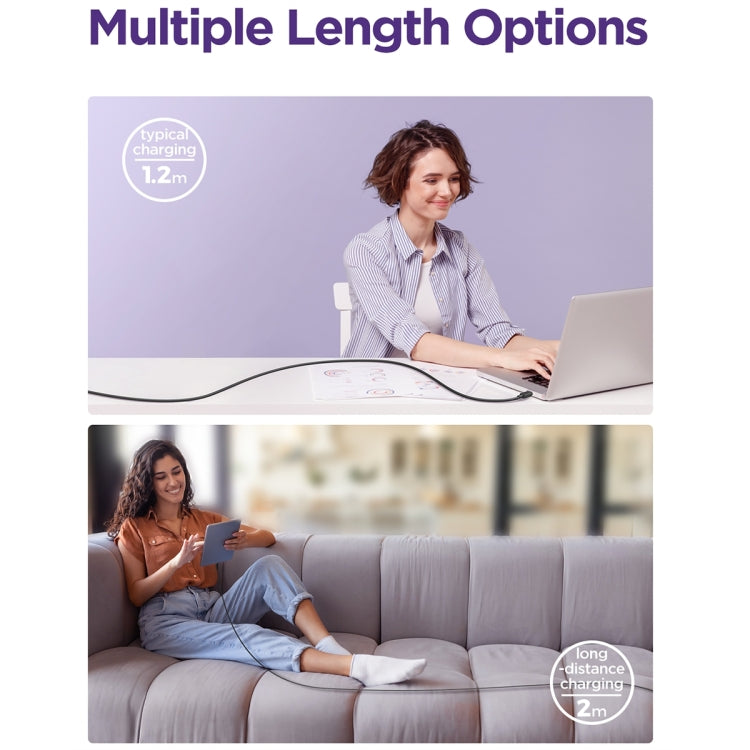 機樂堂 S-AC027A14 幻彩系列 3A USB轉USB-C / Type-C快充數據線，線長:1.2m