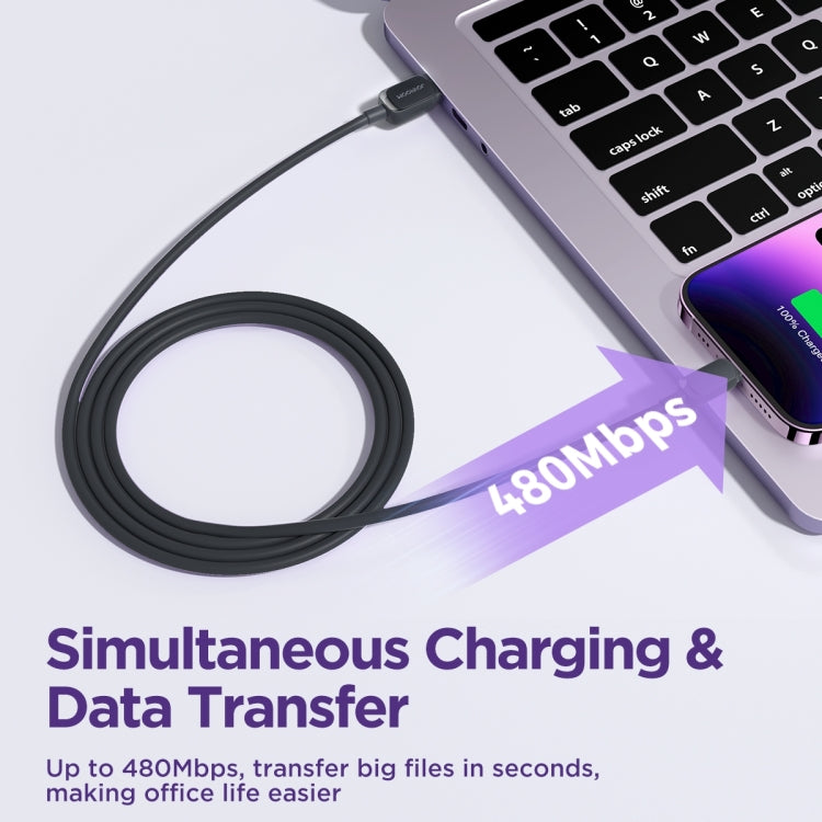 機樂堂 S-AL012A14 幻彩系列 2.4A USB轉8 Pin 快充數據線，線長:1.2m